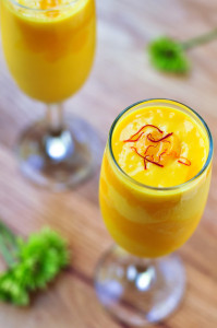 mango lassi with mango nectar